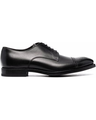 Henderson Lace-up Leather Brogues - Black