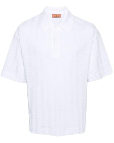 Missoni Zigzag-woven Polo Shirt - White