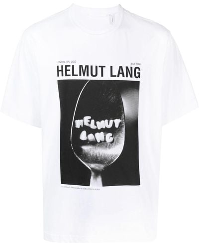 Helmut Lang フォトプリント Tシャツ - ブラック
