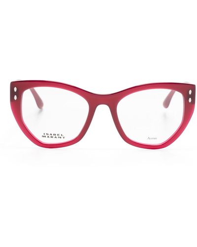 Isabel Marant Brille mit Cat-Eye-Gestell - Rot