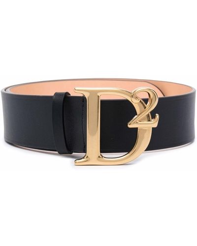 DSquared² D2 Leather Belt - Black