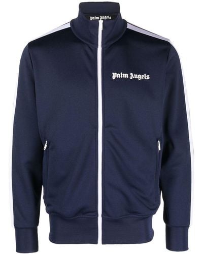 Palm Angels Logo Track Jacket - Blue