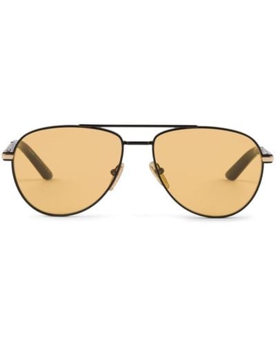 Prada Pilot-frame Tinted Sunglasses - Natural