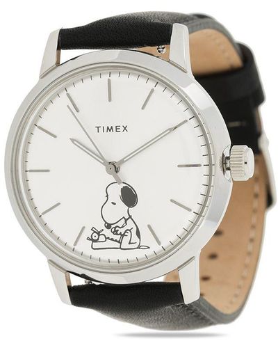 Timex X Peanuts Marlin Typing Snooping 70th Anniversary montre 40 mm - Métallisé