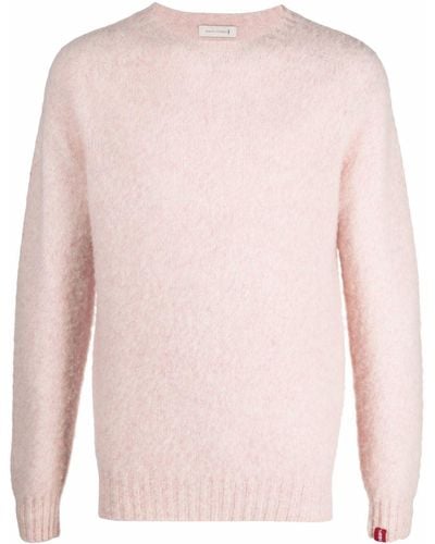 Mackintosh Hutchins Crew Neck Sweater - Pink