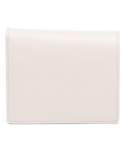 Maison Margiela Wallet With Stitching Detail - White