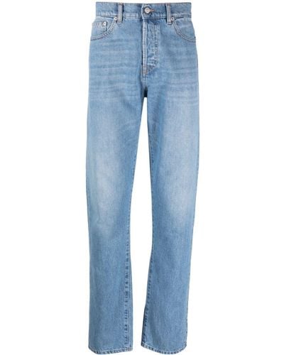 IRO Straight-Leg-Jeans mit Logo-Patch - Blau