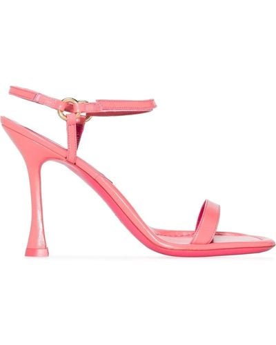 BY FAR Mia 100mm Sandals - Pink