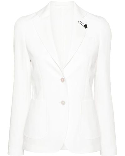 Lardini Single-breasted blazer - Weiß