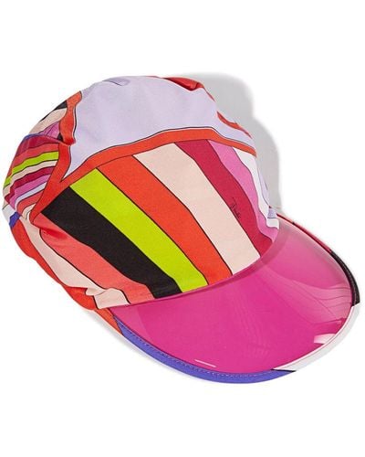Emilio Pucci Abstract-print Sun Hat - Pink