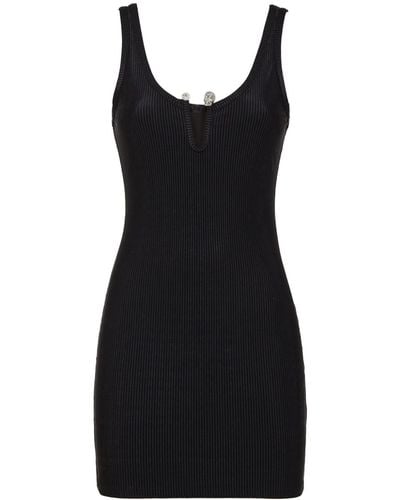 Philipp Plein Pierced Mini Dress - Black