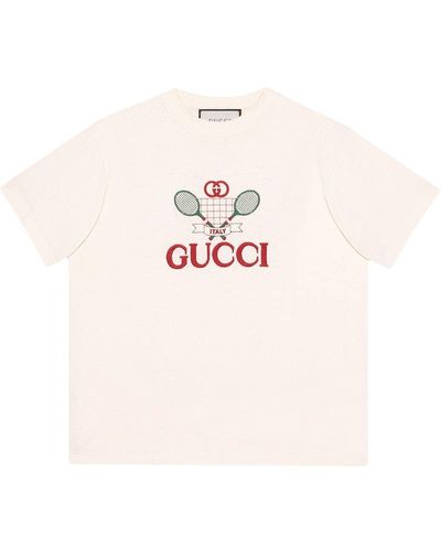 Gucci Camiseta con Tennis - Blanco