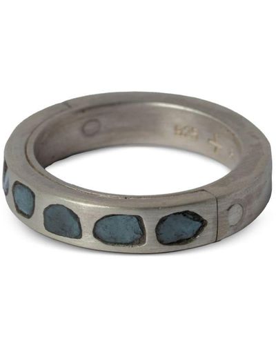 Parts Of 4 Sistema Blue-diamond Ring - Grey