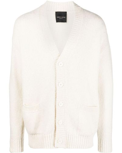 Roberto Collina Buttoned Alpaca-wool Blend Sweater - Natural