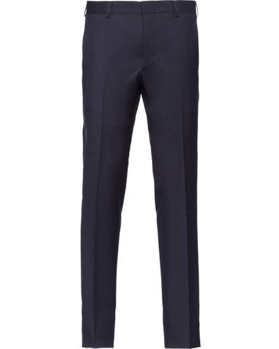 Prada Tailored Slim-fit Pants - Blue