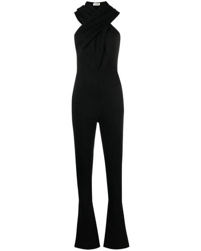 Saint Laurent Wool Jumpsuit - Black