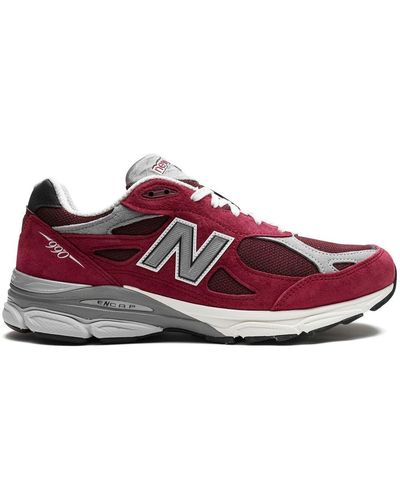 New Balance 990 V3 Made In Usa "scarlet" Sneakers - Red