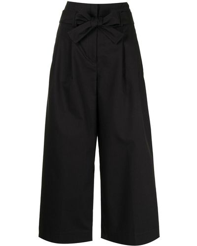 3.1 Phillip Lim Paperbag-waist Cropped Pants - Black