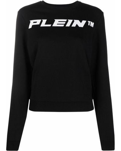 Philipp Plein Logo-print Cotton Sweatshirt - Black