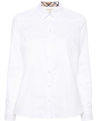 Barbour Hemd aus Popeline - Weiß