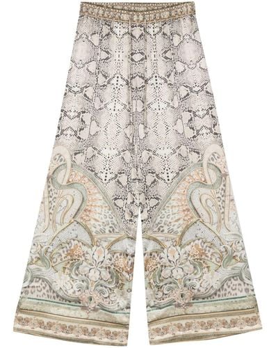 Camilla Tower Tales Silk Trousers - White