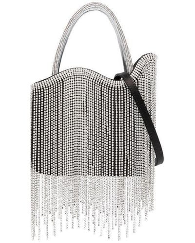 Le Silla Ivy Crystal-fringe Mini Bag - Black