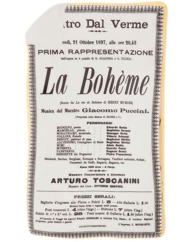Fornasetti Porta cenere 'La Bohème' - Grigio