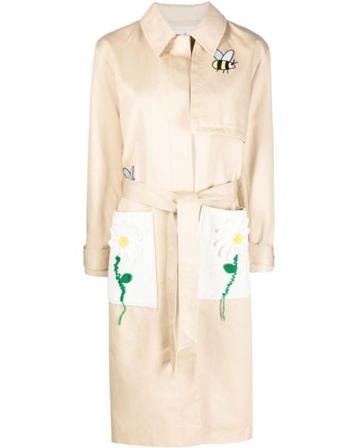 Mira Mikati X Javier Calleja Belted Trench Coat - Natural