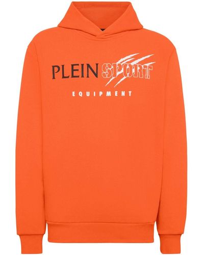 Philipp Plein "Hoodie sweatshirt Scratch" - Orange