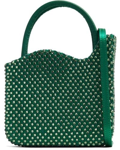 Le Silla Mini-Tasche mit Kristallen - Grün