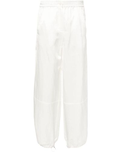 Dorothee Schumacher Drawstring-cuff Trousers - White