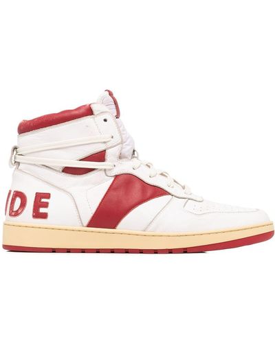 Rhude Rhecess High-top Trainers - Red