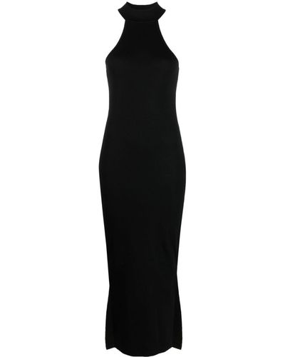 Thom Krom Vestido con cuello halter - Negro