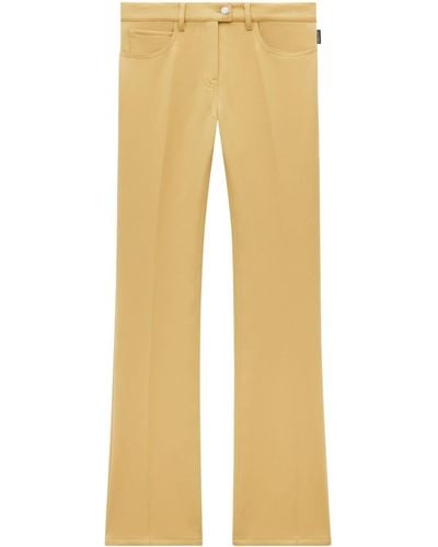 Courreges Low-rise Bootcut Trousers - Natural