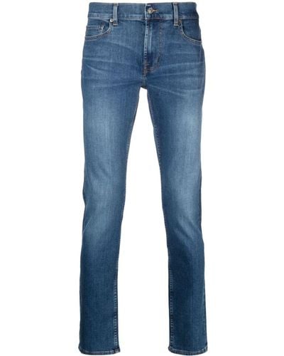 7 For All Mankind Paxtyn Mid-rise Skinny Jeans - Blue