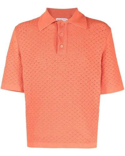 Bottega Veneta Kurzärmeliges Poloshirt - Orange