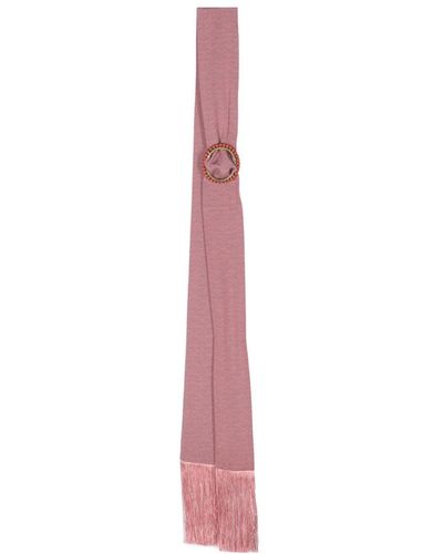 Ibrigu Schmaler Schal mit grafischem Print - Pink