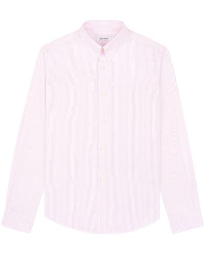 Sporty & Rich Camisa a rayas con botones - Rosa