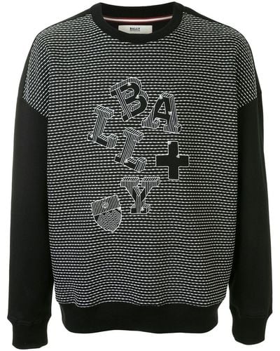Bally Embroidered Sweatshirt - Grey