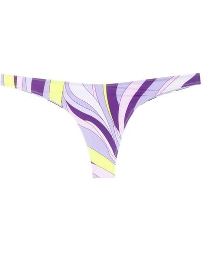 Mc2 Saint Barth Slip bikini con stampa - Viola