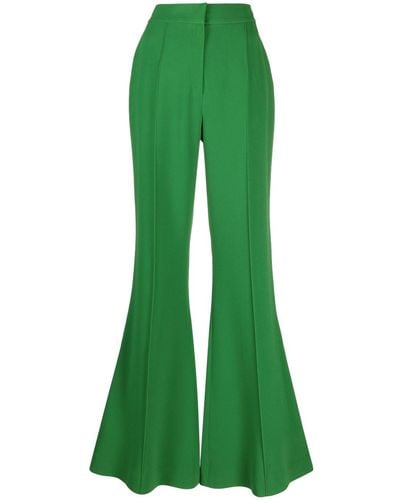 Elie Saab High-waist Flared Trousers - Green