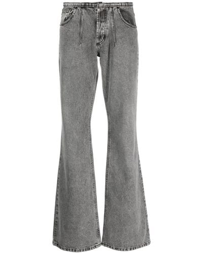 The Mannei Low-rise Flared Jeans - Grey