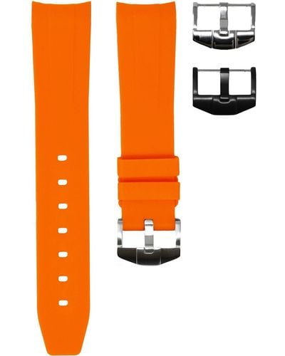 HORUS WATCH STRAPS Uhrenarmband mit Dornschließe 20mm - Orange