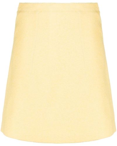 Patou Minijupe à coupe trapèze - Jaune