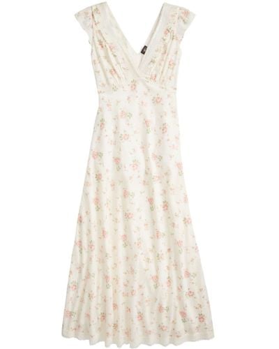 RRL Floral-print Maxi Dress - White