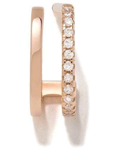 Vanrycke 18kt Rose Gold Charlie Diamond Earring - White
