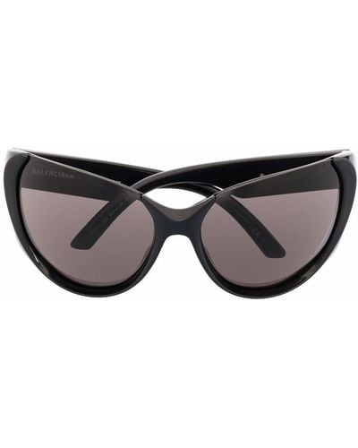 Balenciaga Xpander Butterfly-frame Sunglasses - Black