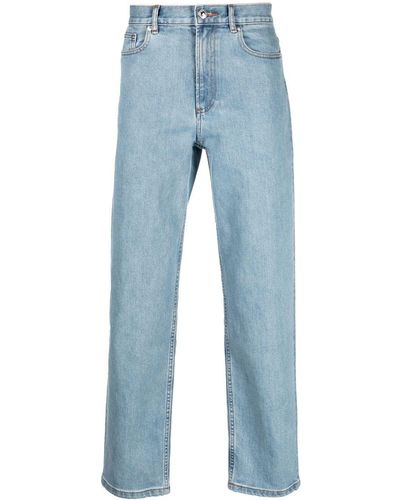 A.P.C. Stonewashed straight-legged Jeans - Blue