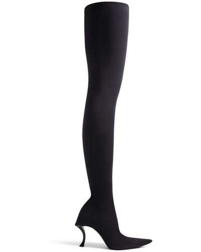 Balenciaga Hourglass 100mm Over-the-knee Boots - Black