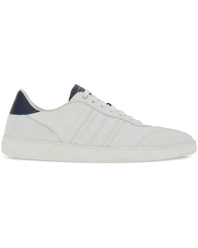 Ferragamo Leather Sneakers - White